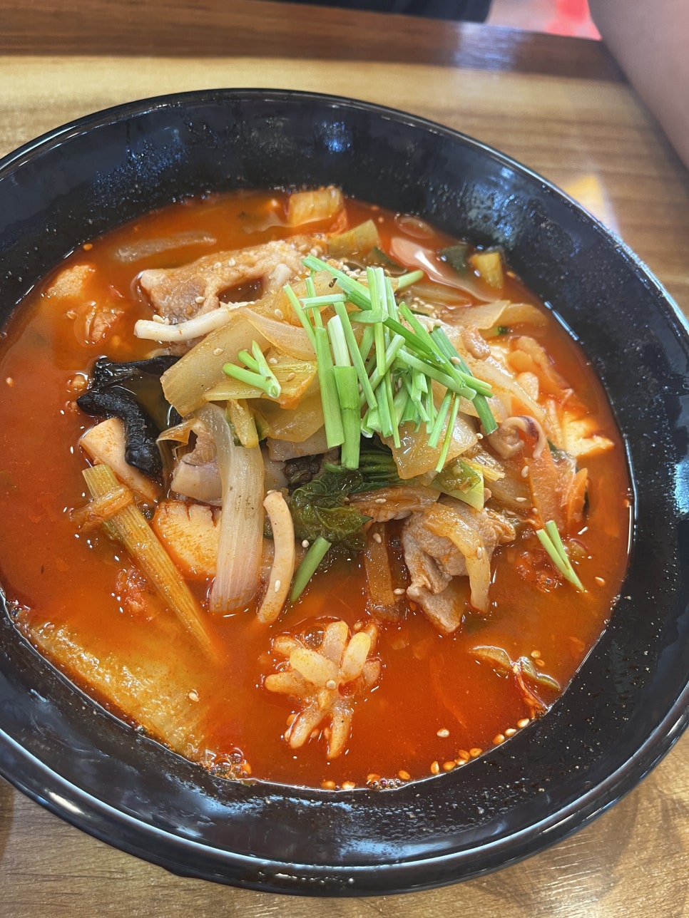 간짜장의 모습. 다음 방문 시 도전해 볼 가치가 있는 메뉴입니다.