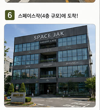 스페이스작 매장 외관, 까치울역에서 찾아가는 길