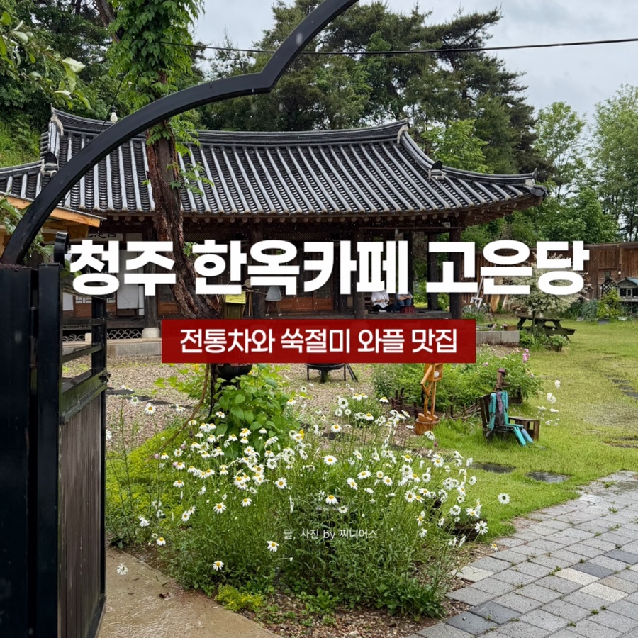 고은당 한옥 기와지붕과 정원