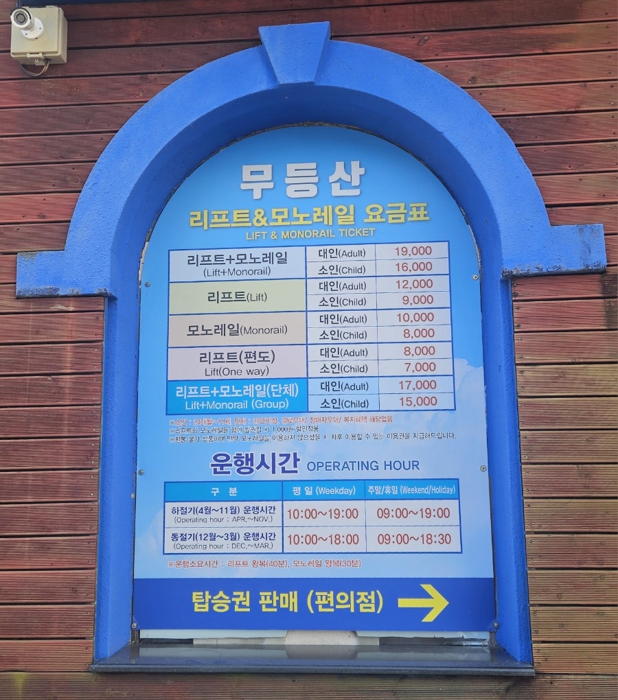 모노레일에서 본 광주 시내 전망