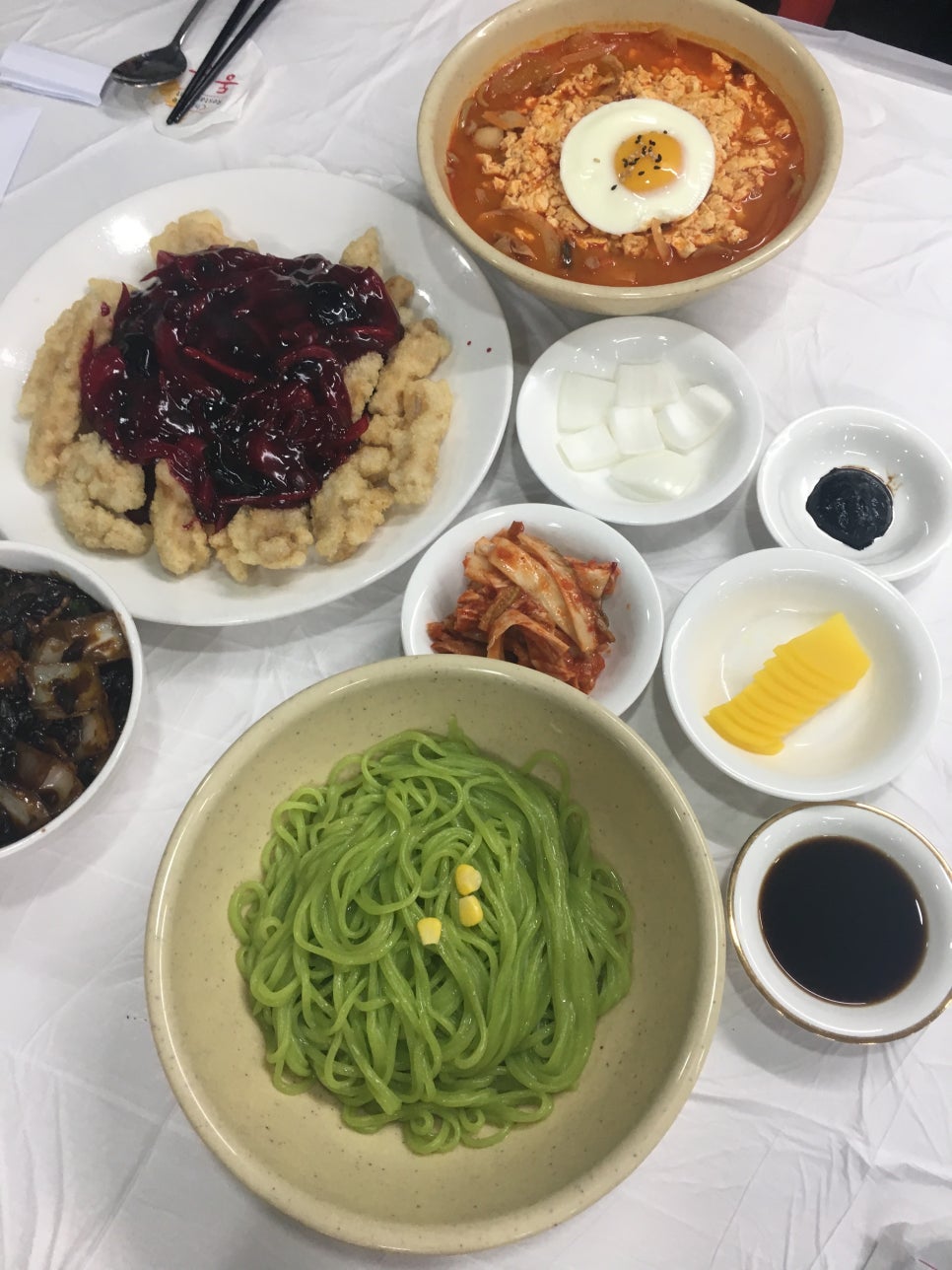 순두부짬뽕의 비주얼.