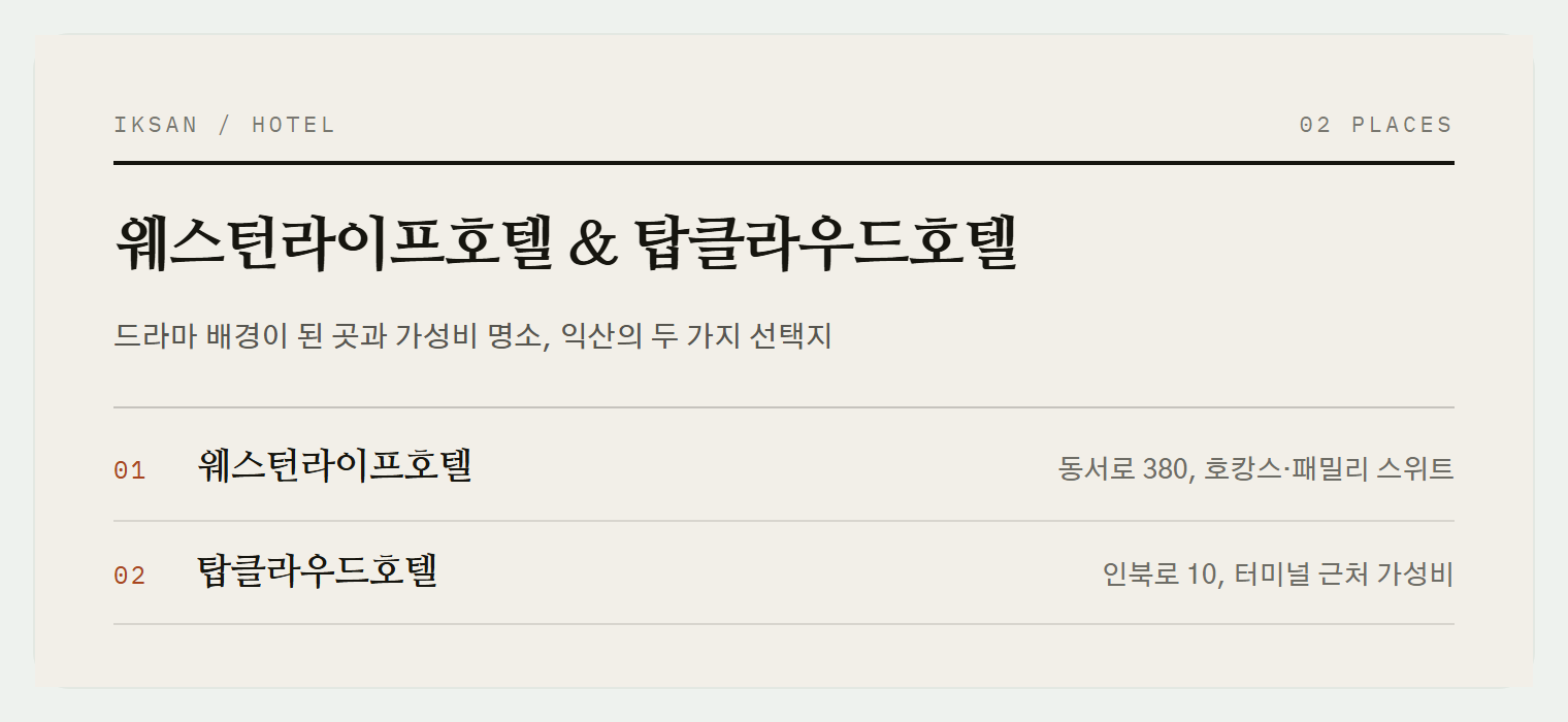 이번 편에서 소개하는 2곳