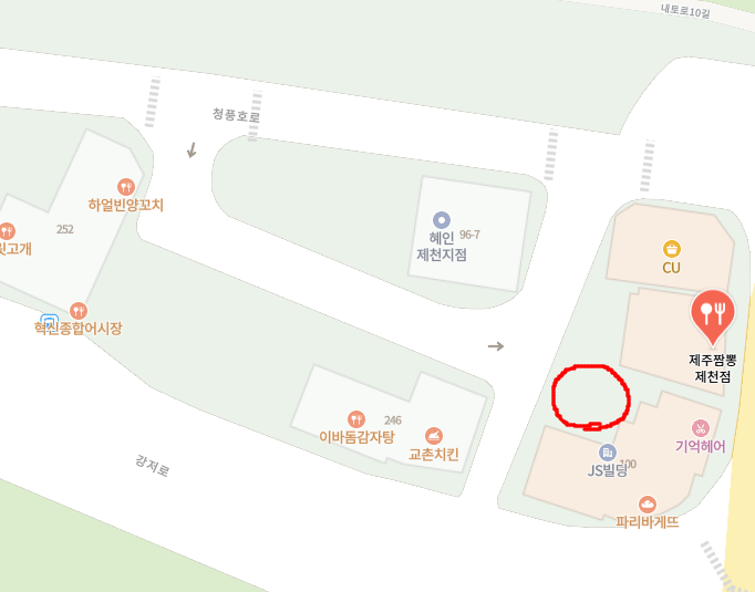 제주짬뽕 내부