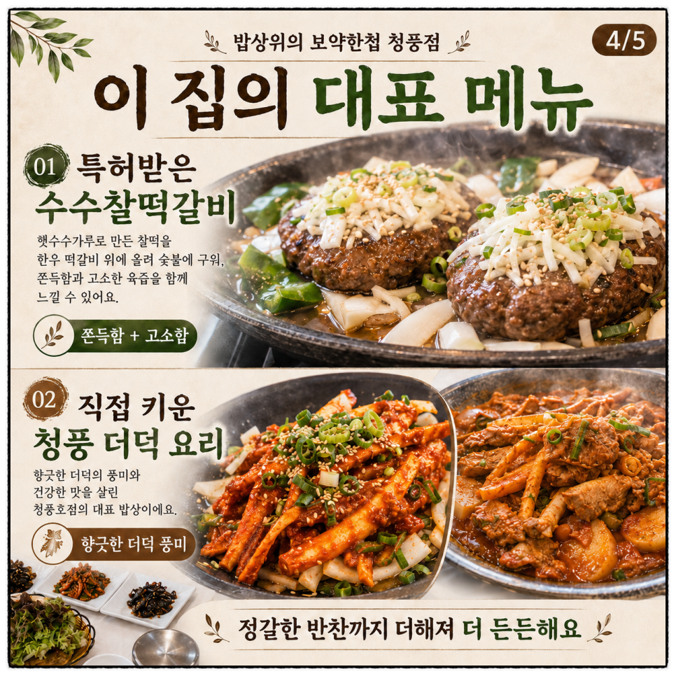 밥상위의보약한첩 반찬