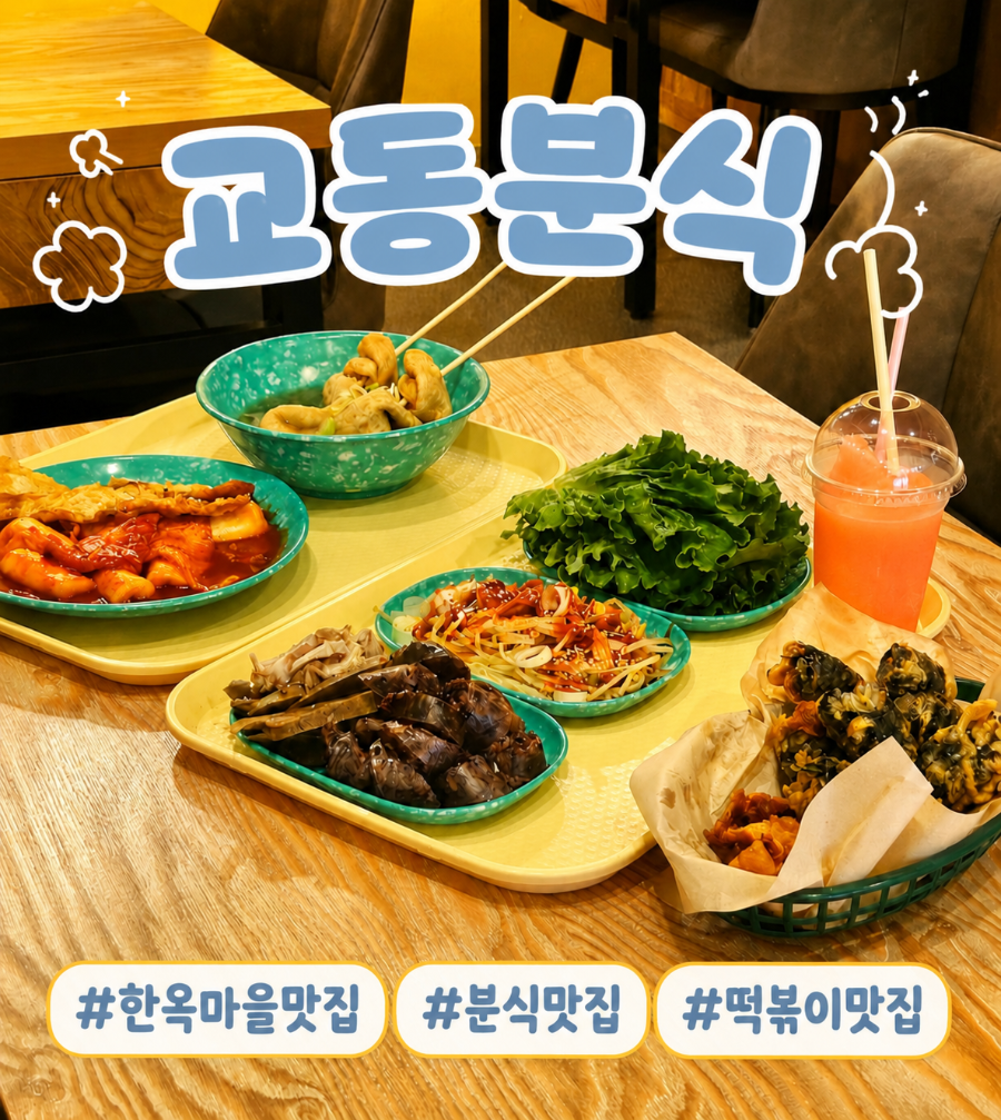 [전주] 한옥마을 골목에서 만난, 매콤달콤 떡볶이