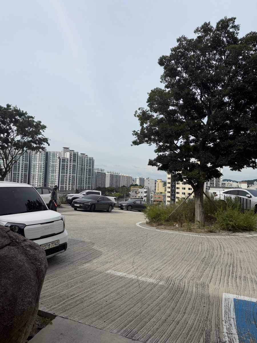 석산 주차장에서 바라본 목포 시내 전경