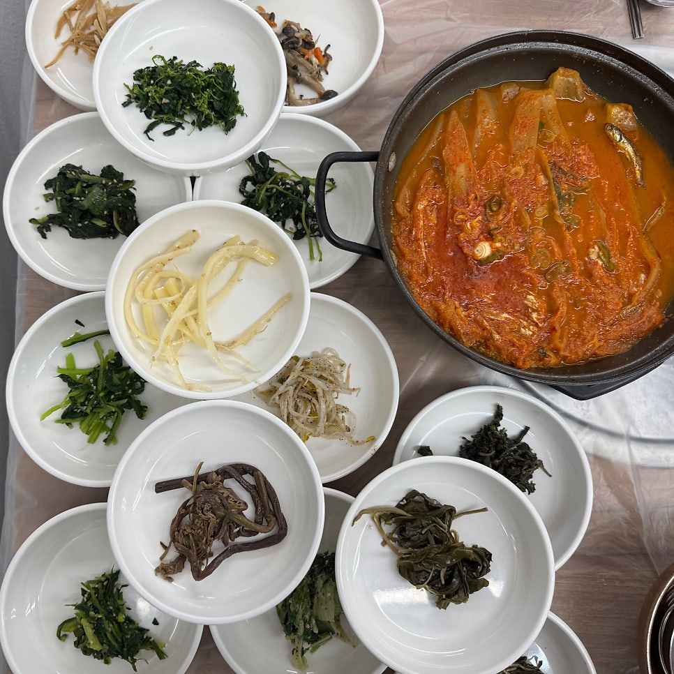 신선한 나물들