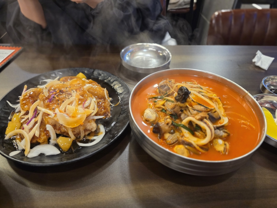 포항 북구 꼬막짬뽕과 매운 짬뽕