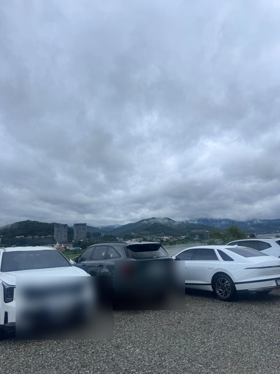 구벼울 주차장에서 본 풍경